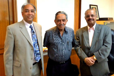 Founder, Sabinsa/Sami group of companies Muhammed Majeed, Ph.D. along with his scientific group meets Bharat B. Aggarwal, Ph.D., Professor, Department of Experimental Therapeutics, MD Anderson Cancer Center