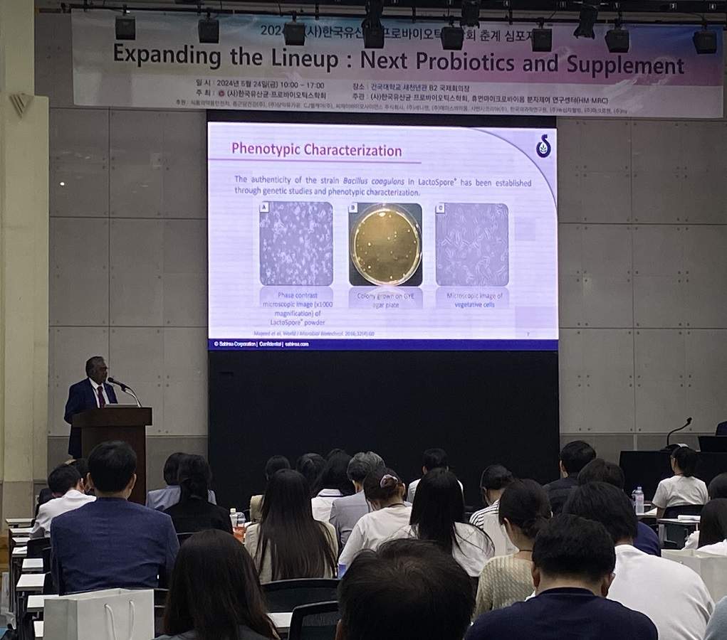 sabinsa-Korea-reports-on-successful-lactoSpore-safety-and-efficacy-showcase-at-the-probiotic-symposium-in-seoul-korea