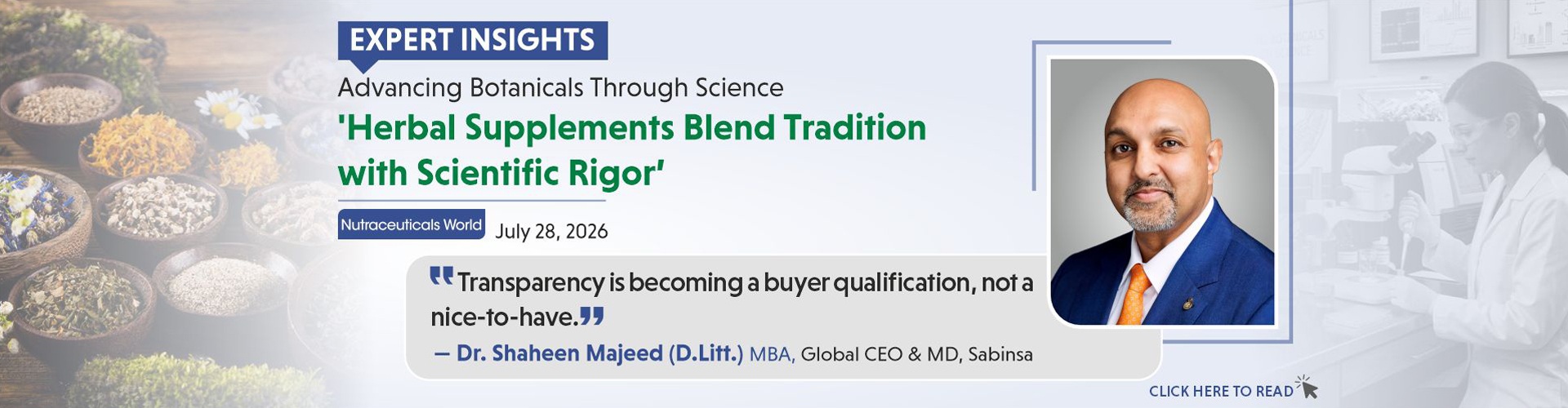 Nutraceuticals World Article